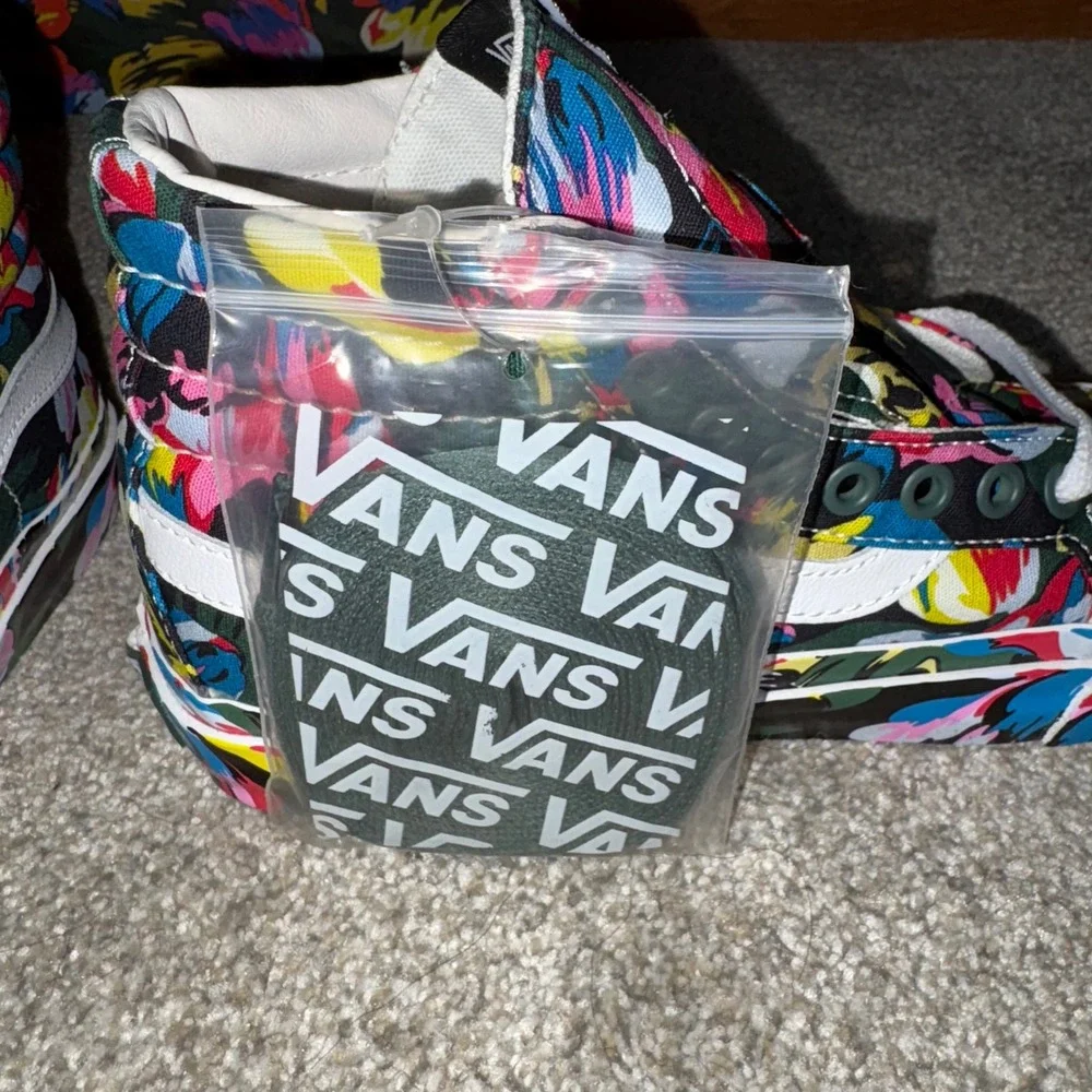Vans x Kenzo OG Sk8-Hi LX Floral Green/True White Sneakers US Mens‎ 4 Womens 5.5